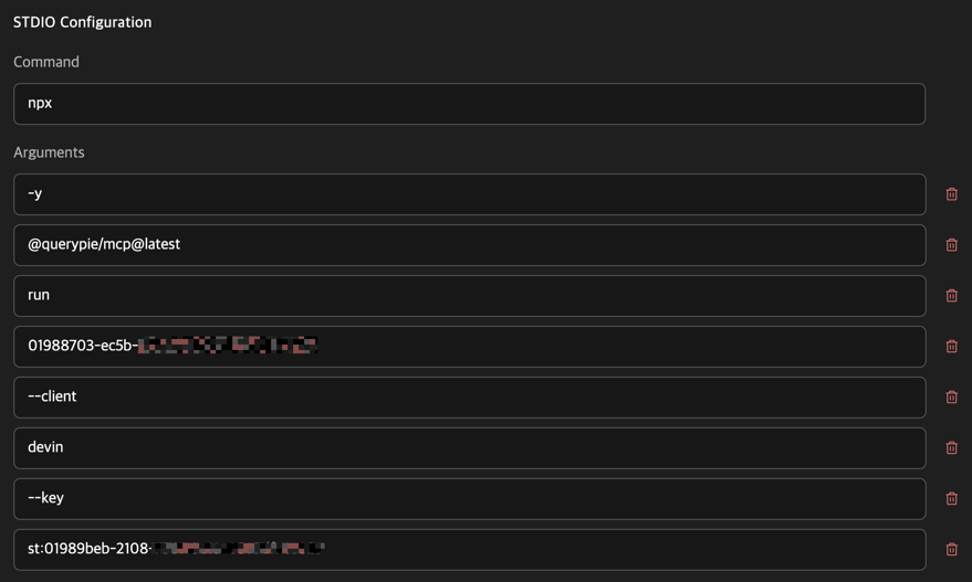 Devin Configuration Sample